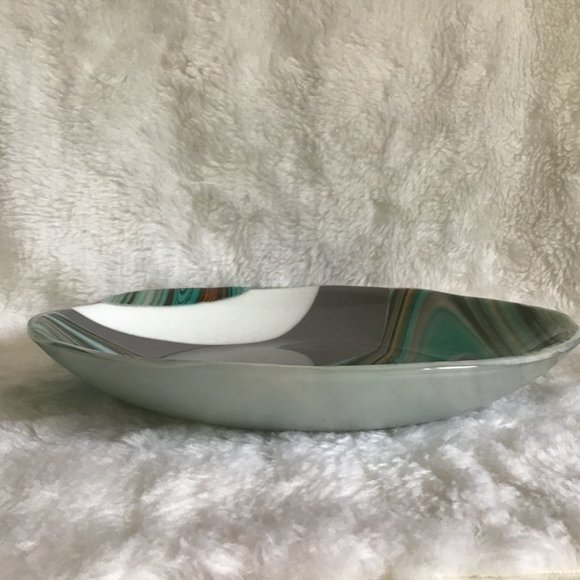 Art Glass Fused Bowl Slumped Glass - Picture 4 of 9